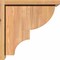 Ekena Millwork Ridgewood Smooth Corbel w/Backplate, Western Red Cedar, 7 1/2"W x 14"D x 14"H COR08X14X14RID01SWR - alternate 3